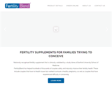 Tablet Screenshot of fertilityblend.com